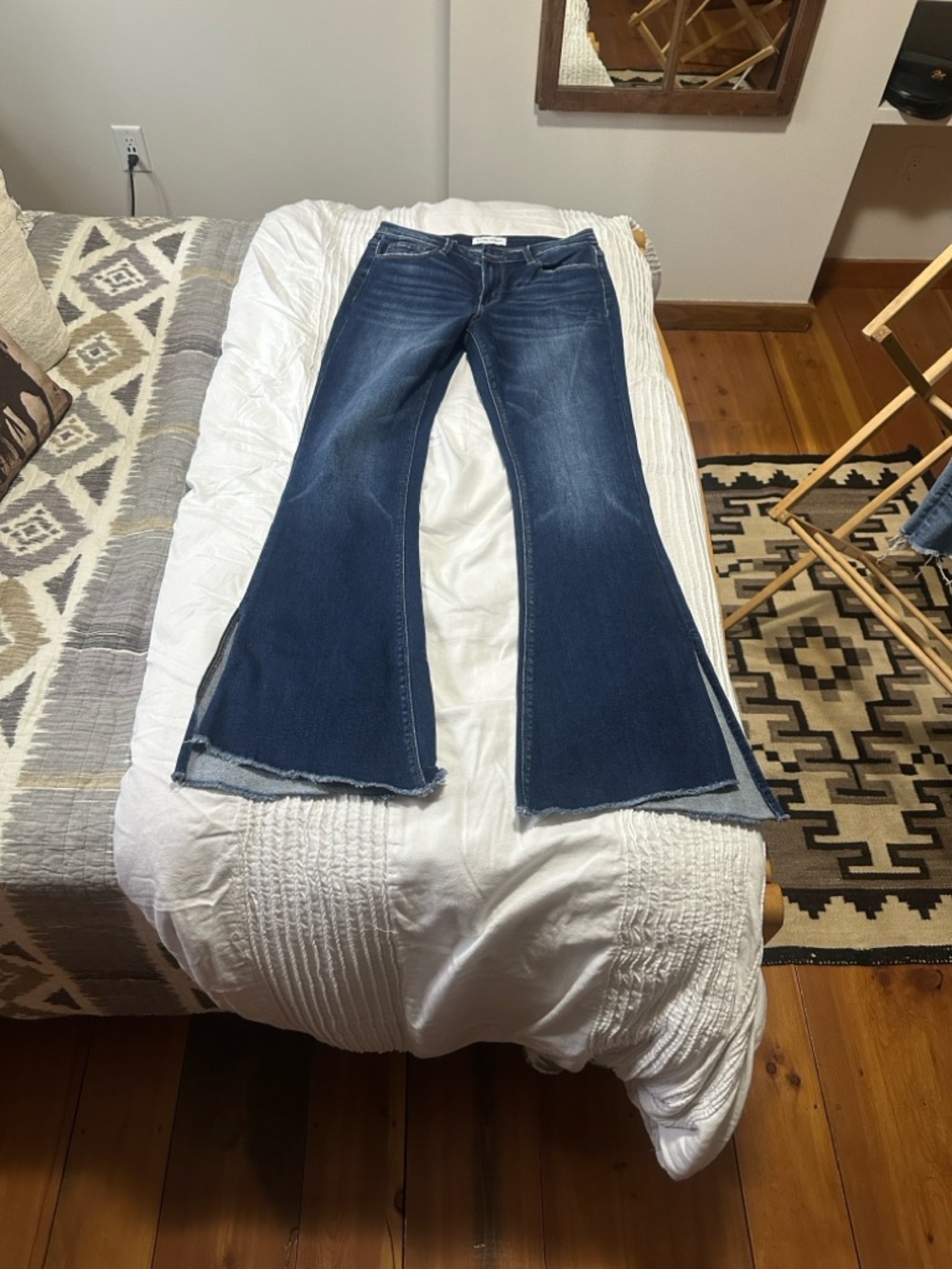Flying Monkey Dark Blue Wide Leg Jeans